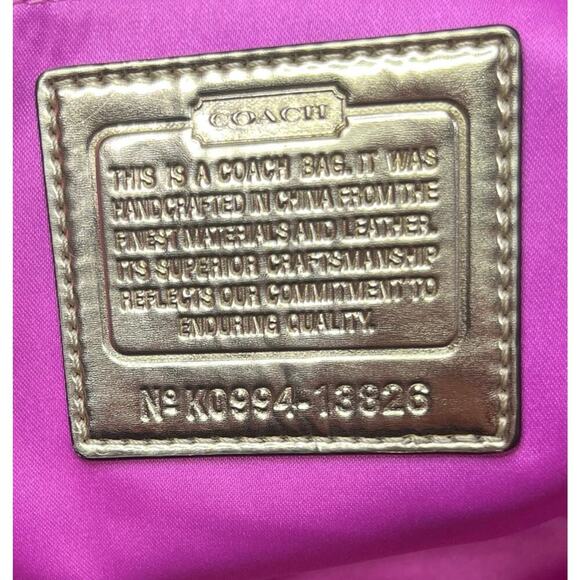 Y2K Coach 13826 Poppy OP Art Signature Tote & Large Wristlet - Picture 14 of 15